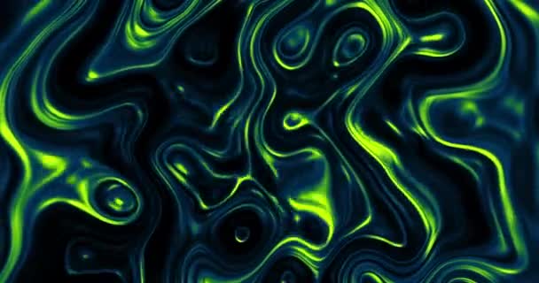 移动五彩缤纷的液体抽象背景 五彩斑斓的波状彩虹运动表面 大理石设计 3D渲染循环动画 — 图库视频影像