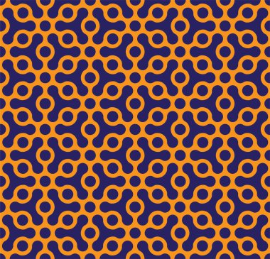 Circle geometric shapes. vector seamless pattern. Abstract background illustration