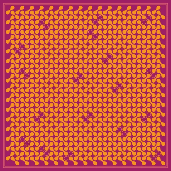 Metaballs pattern frame. Abstract background. Simple geometric shapes. Vector illustration