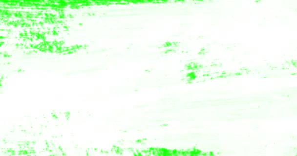 Анімація Переходу Швидкими Білими Штрихами Пензля Фоні Зеленої Хромосоми — стокове відео