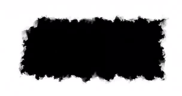 4K循环动画过渡白色复古笔划覆盖黑色背景顺时针方向 — 图库视频影像
