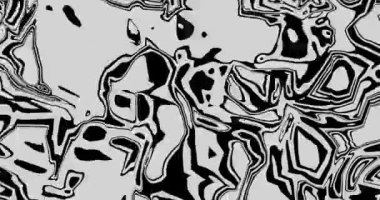 Bir sürü kare ve daireleri olan siyah ve beyaz soyut bir model. Psikedelik döngü animasyonu. Tarzı çok soyut ve çok farklı şekillere sahip. Dinamik ruh hali.