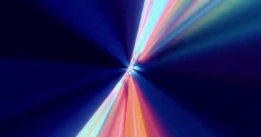 Renkli bulanık ışıklar hareket ediyor. Renkler parlak ve canlı, hareket ve enerji hissi yaratıyor.