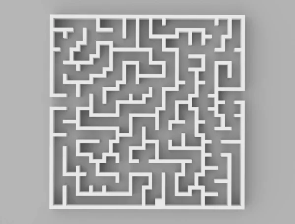 Detailed Maze Ready Use Rendering Illustration Royalty Free Stock Images