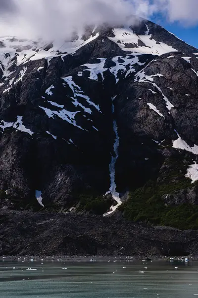 Вид Льодовикову Бухту Сонячний День Через Глобальне Потепління Прекрасний День — стокове фото
