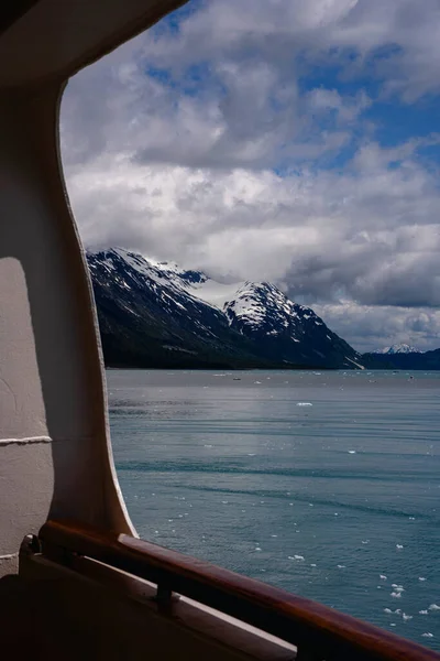 Blick Auf Die Landschaft Der Glacier Bay Sonniger Tag Aufgrund — Stockfoto