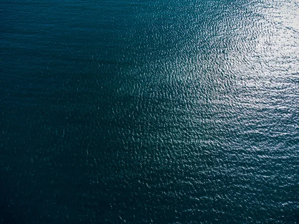 Μπλε Θάλασσα Κεραία Πάνω Προς Κάτω Θέα Drone — Φωτογραφία Αρχείου