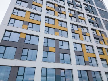 Modern ofis cephesi veya İHA hava aracı videosu