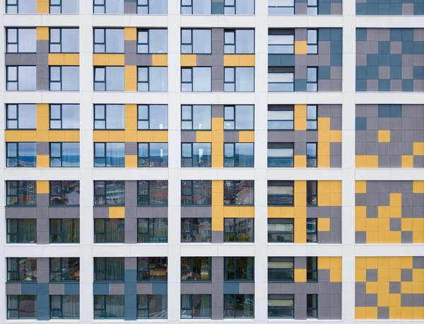 Fassade Eines Modernen Büro Oder Wohngebäudes Drohnenvideo — Stockfoto