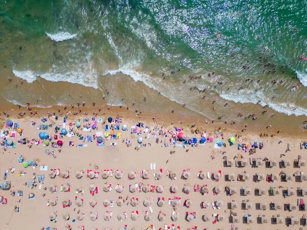 Bovenaanzicht Vanuit Lucht Het Bulgaarse Golden Sands Resort Tijdens Het — Stockfoto