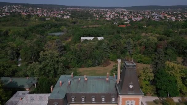 Luftaufnahme Des Historischen Euxinograd Palastes Varna Bulgarien Bewundern Sie Die — Stockvideo