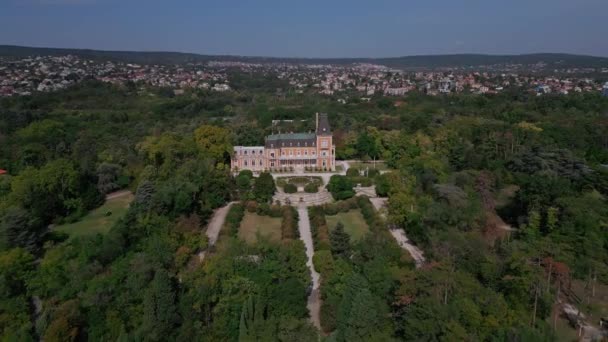 Veduta Aerea Dello Storico Palazzo Euxinograd Varna Bulgaria Ammira Grande — Video Stock
