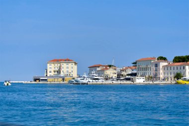 Hırvatistan 'ın İstria kentinin Porec kasabası manzarası