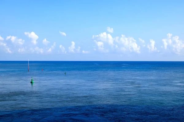 Blu Sea Sky Calm Seascape Horizon — Stock Photo, Image