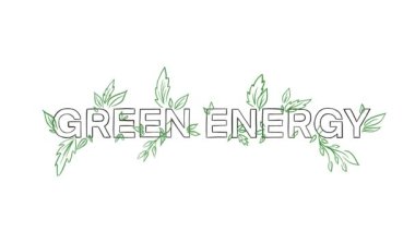 A flowering green energy title, showing the importance of the renewable energy sources on the planet Earth. High quality 4k footage 