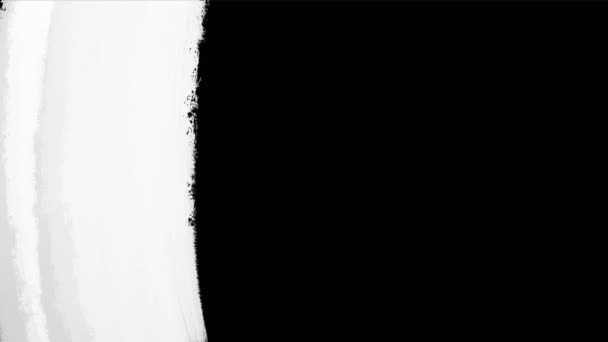 Abstrait Écran Noir Dessin Main Brosse Mouvements Verticaux Superposition Sur — Video