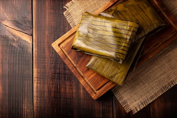 Tamales Von Oaxaca Prähispanisches Gericht Typisch Für Mexiko Und Einige — Stockfoto