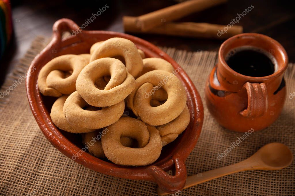 Mexican Corn Cookies Coricos. Also known as Harinillas de maiz crudo