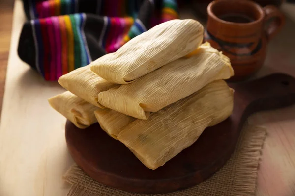 Tamales Plat Préhispanique Typique Mexique Certains Pays Amérique Latine Pâte — Photo