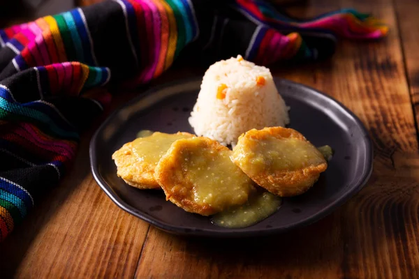 Tortitas Pollo Panqueques Pollo Receta Popular México América Latina Las — Foto de Stock