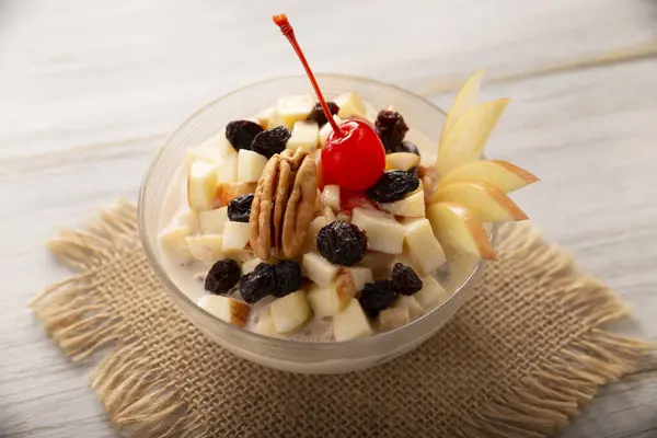 Mexican Christmas Apple Salad. In Mexico it is called Ensalada de Manzana. The apple salad is an easy and quick recipe, it is a dish that cannot be missing at Mexican Christmas dinner.