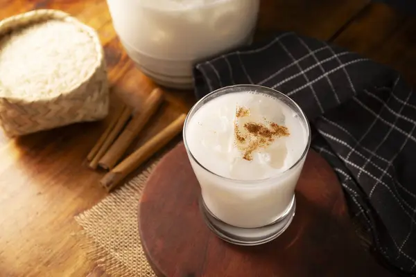 Horchata Water Also Known Horchata Arroz One Traditional Fresh Waters Stock Photo