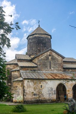 Kurtarıcının Dönüşümü 'nün Tsalenjikha Katedrali Kilisesi. Yan görünüm.