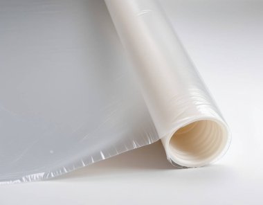 Alçı koruması için kullanılan plastik bir çarşaf. Üretici yapay zeka