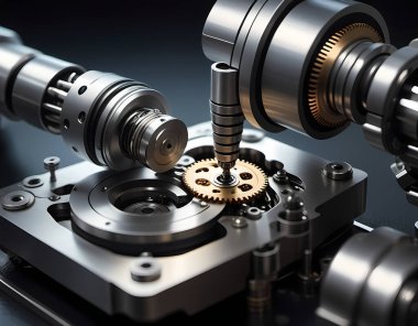 Yüksek duyarlı robotik kol montajı saat parçaları Üretici Yapay Zeka