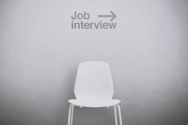 Job Interview Wachtkamer Met Directory Sign Lege Stoel — Stockfoto