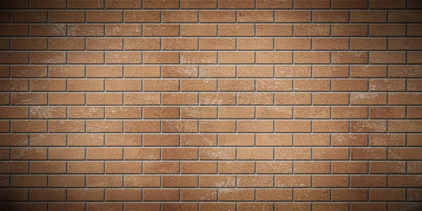 Old Wall Background Stained Aged Bricks Spotlight — Stock Photo, Image