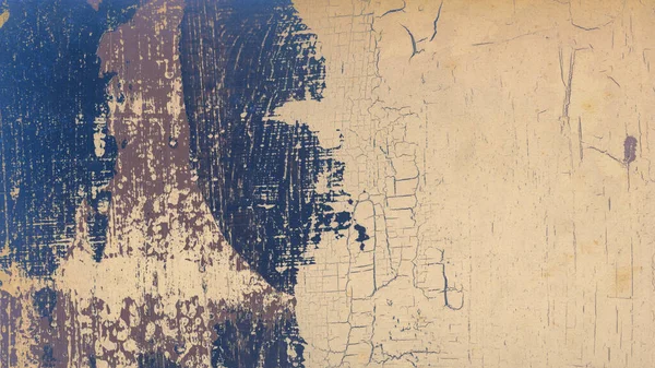 Surface Ruinée Rugueuse Avec Peinture Fissures Fond Abstrait — Photo