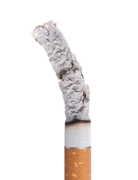 緑の背景に焼き付けるタバコやめる喫煙コンセプト — ストック写真