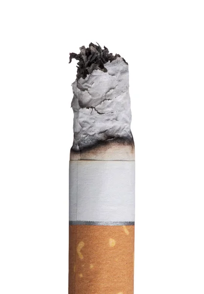 Sigaret Branden Roze Achtergrond Rook Verslaving Concept — Stockfoto