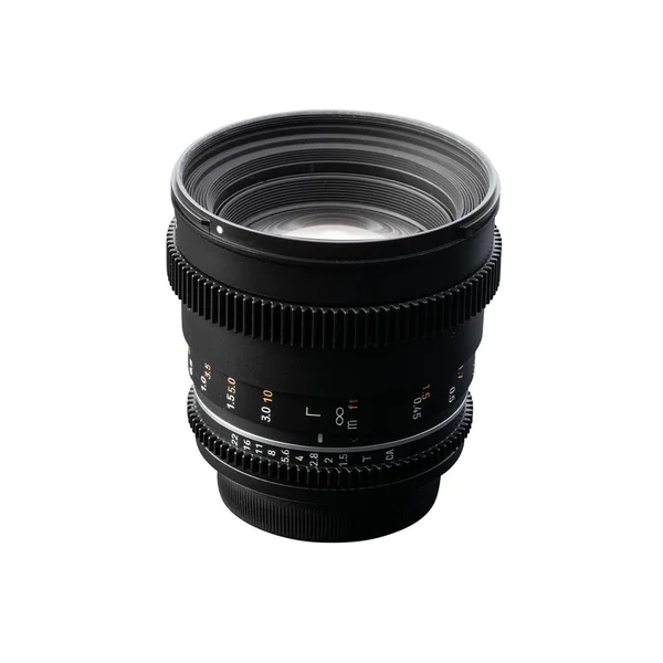 Generic Photo Camera Lens Isolated White Background — Stock Photo, Image