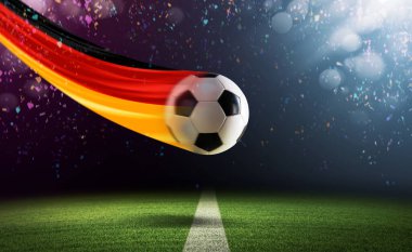 Alman bayrağıyla uçan futbol topu: Avrupa futbol şampiyonası maçları