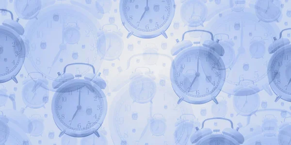 Vintage Alarm Clocks Creative Background Time Deadlines Concept — Stock Photo, Image