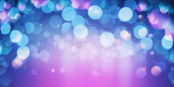 Blauwe Roze Bokeh Abstracte Achtergrond Feest Feest Concept — Stockfoto