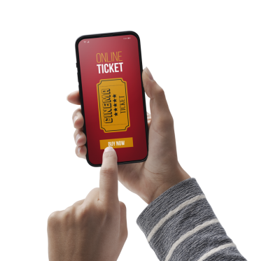 PNG dosyası yok. Kullanıcı internetten film bileti alıyor.