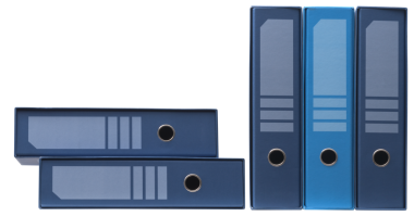 Raftaki yüzük klasörleri