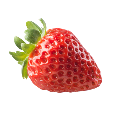 beyaz arkaplanda sulu çilek