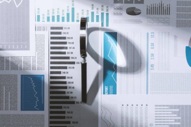 Büyütme camı birçok mali tabloya ve raporlara gölge düşürür: veri analizi ve denetleme kavramı