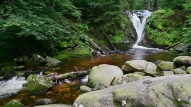 Waterfall in the mountains - Szklarki waterfall - Szklarska Poreba - Poland