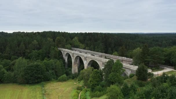 Famous Stone Bridges Stanczyki Village Podlasie Poland — Vídeo de stock