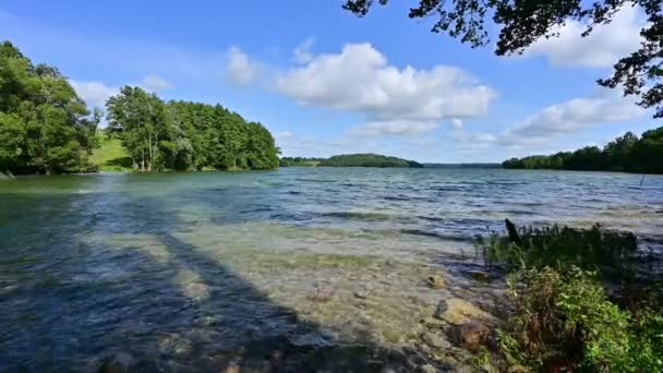 Czarna Hancza Lake Suwalski Landscape Park Poland — Stockvideo