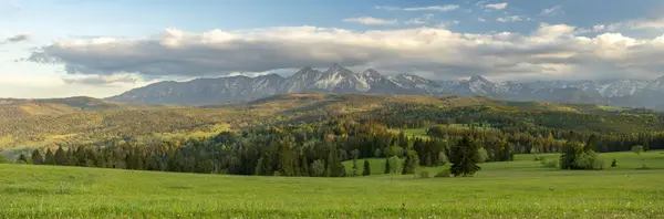 Beautiful Spring Landscape Tatra Mountains — Stock Photo, Image