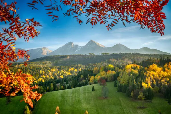 Beautiful Autumn Landscape Mountains — Stock Photo, Image