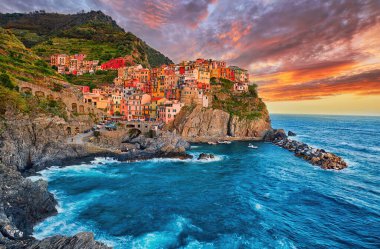 Manarola - Cinque terre, İtalya'daki beş şehirden biri