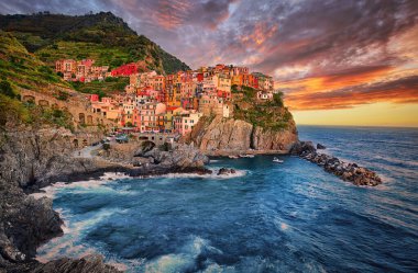 Manarola - Cinque terre, İtalya'daki beş şehirden biri
