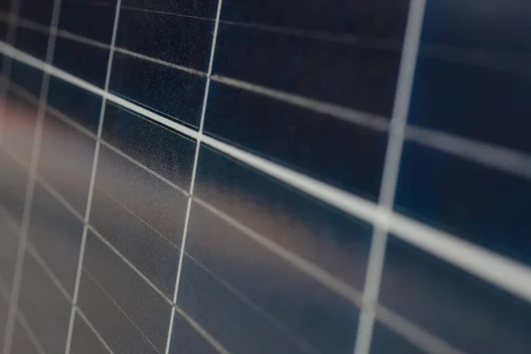 Las Células Del Panel Solar Cierran Energía Alternativa — Foto de Stock